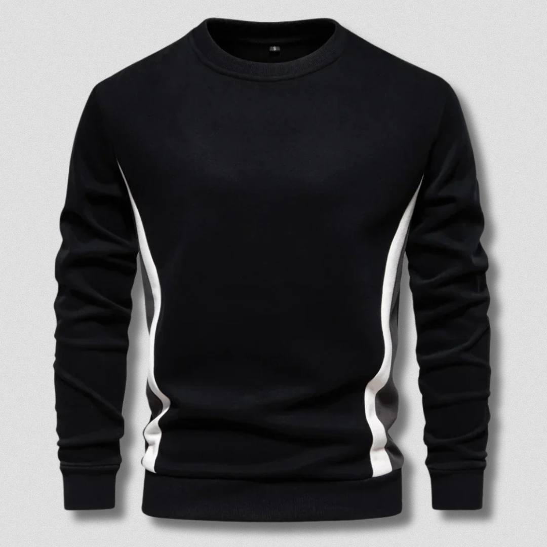 Romeo™ | Pullover artigianale casual con linea laterale