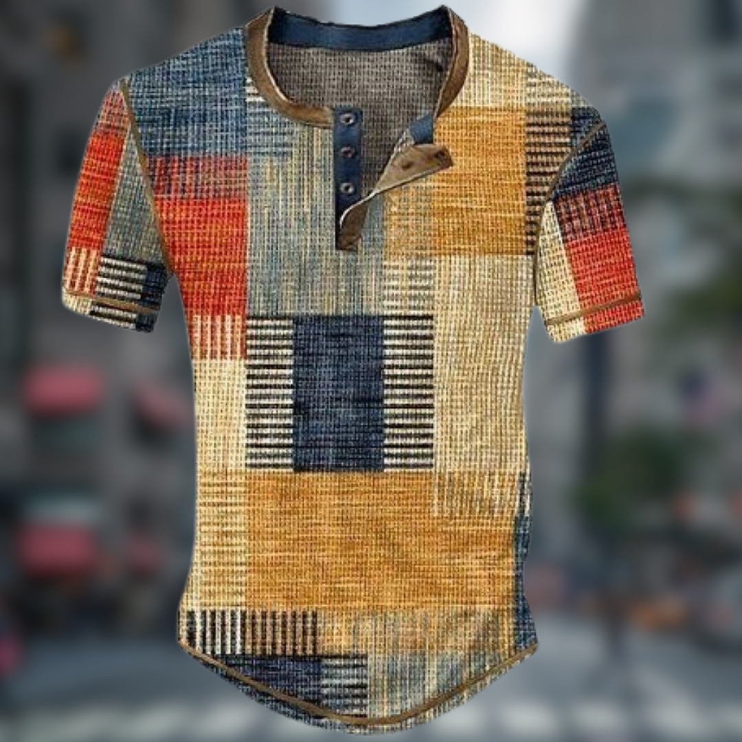 Lorenzo™ | T-shirt con fantasia a quadri
