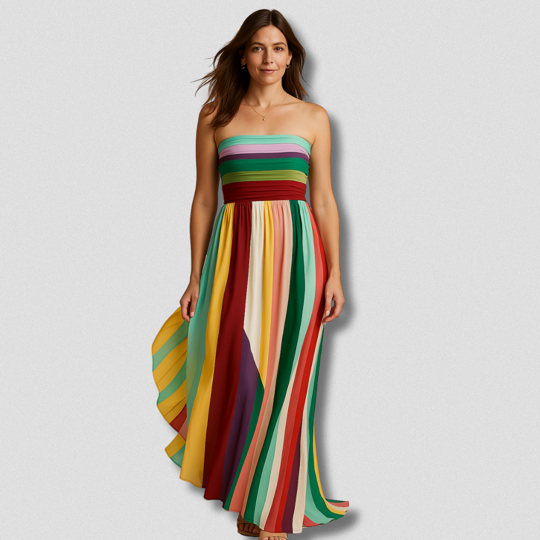 Asia™ | Abito lungo Premium multicolore