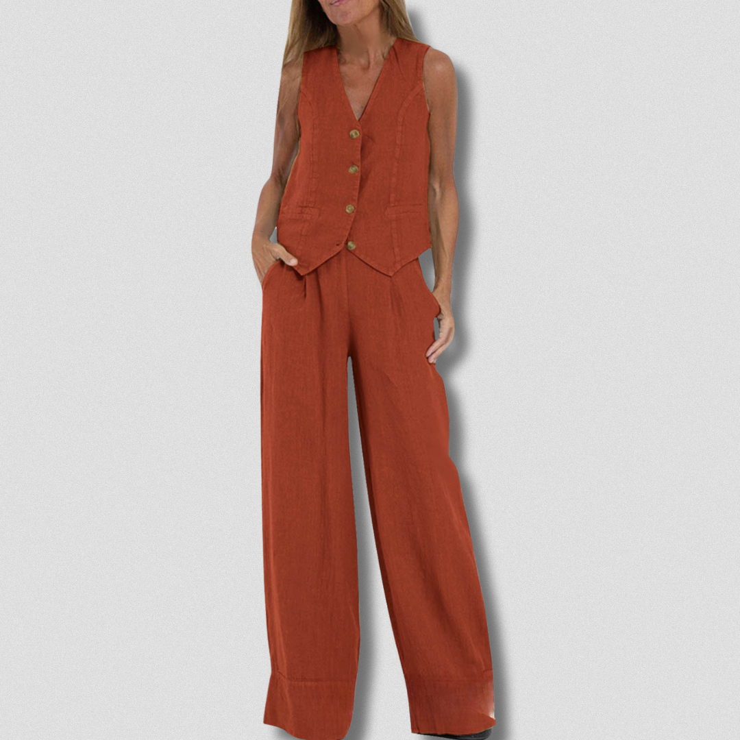 Delfina™ | Completo a due pezzi artigianale da donna
