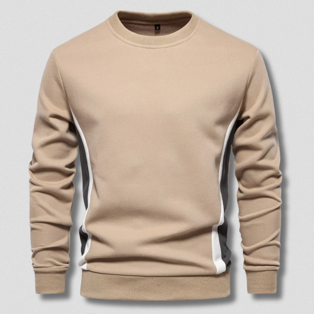 Romeo™ | Pullover artigianale casual con linea laterale