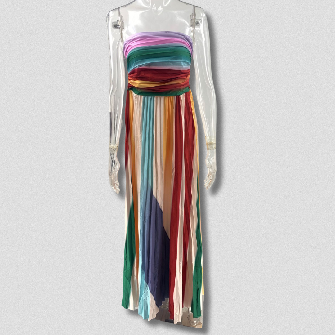 Asia™ | Abito lungo Premium multicolore