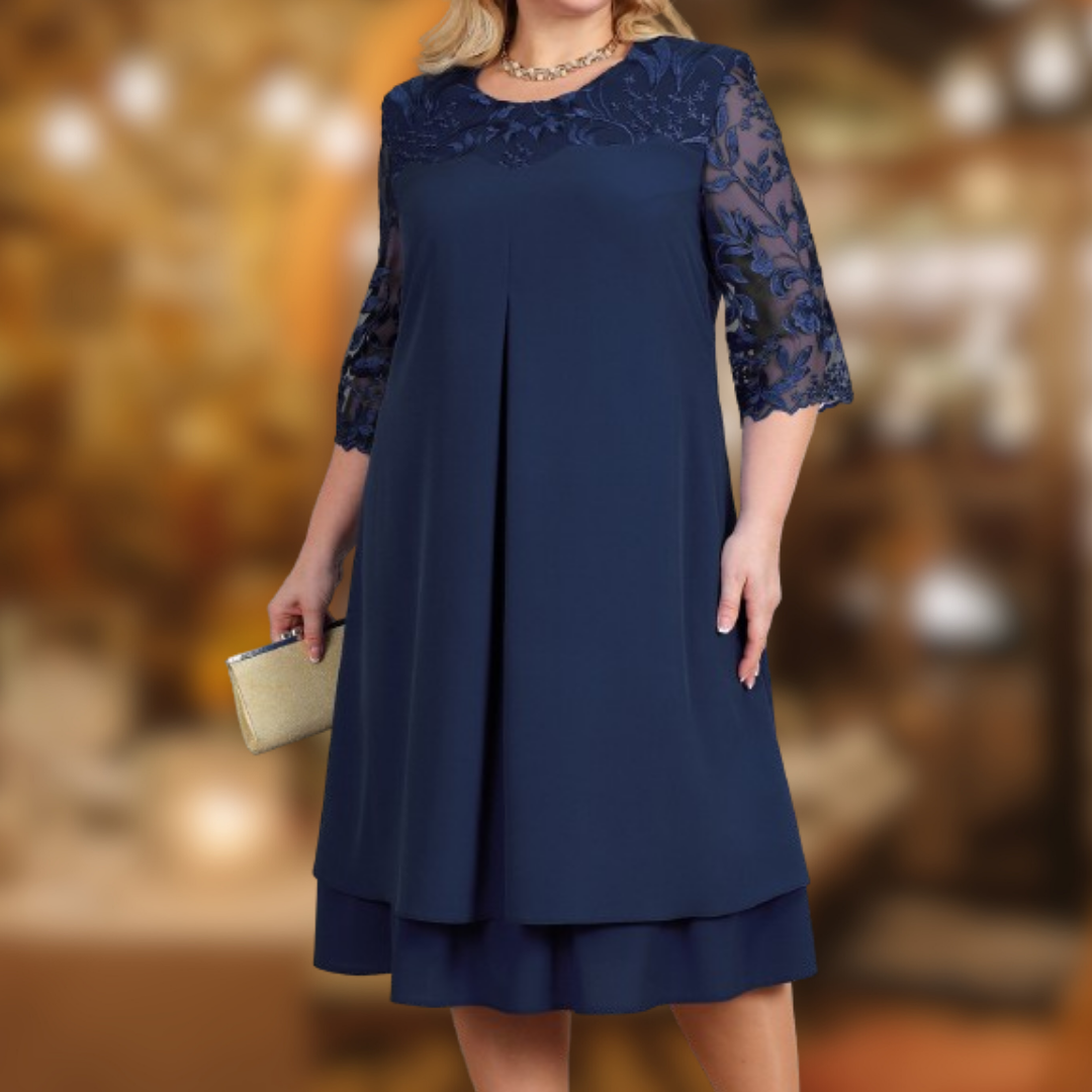 Astrid™ | Abito elegante ricamato