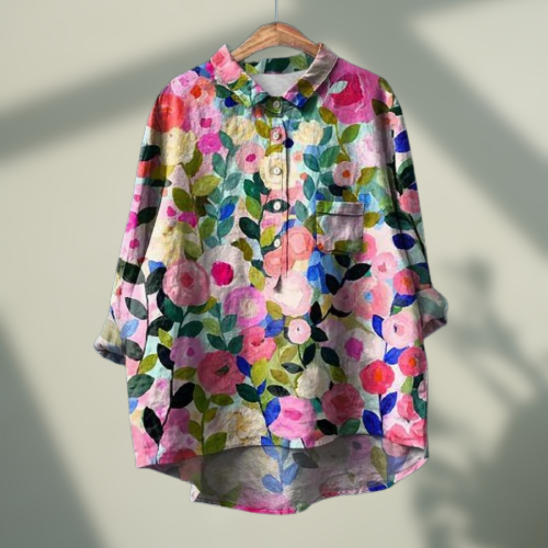 Delia™ | Camicetta con motivo floreale