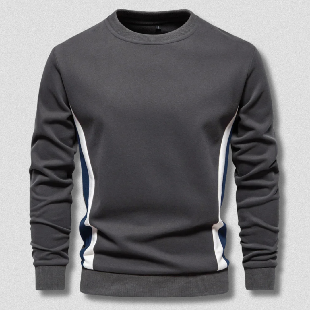 Romeo™ | Pullover artigianale casual con linea laterale