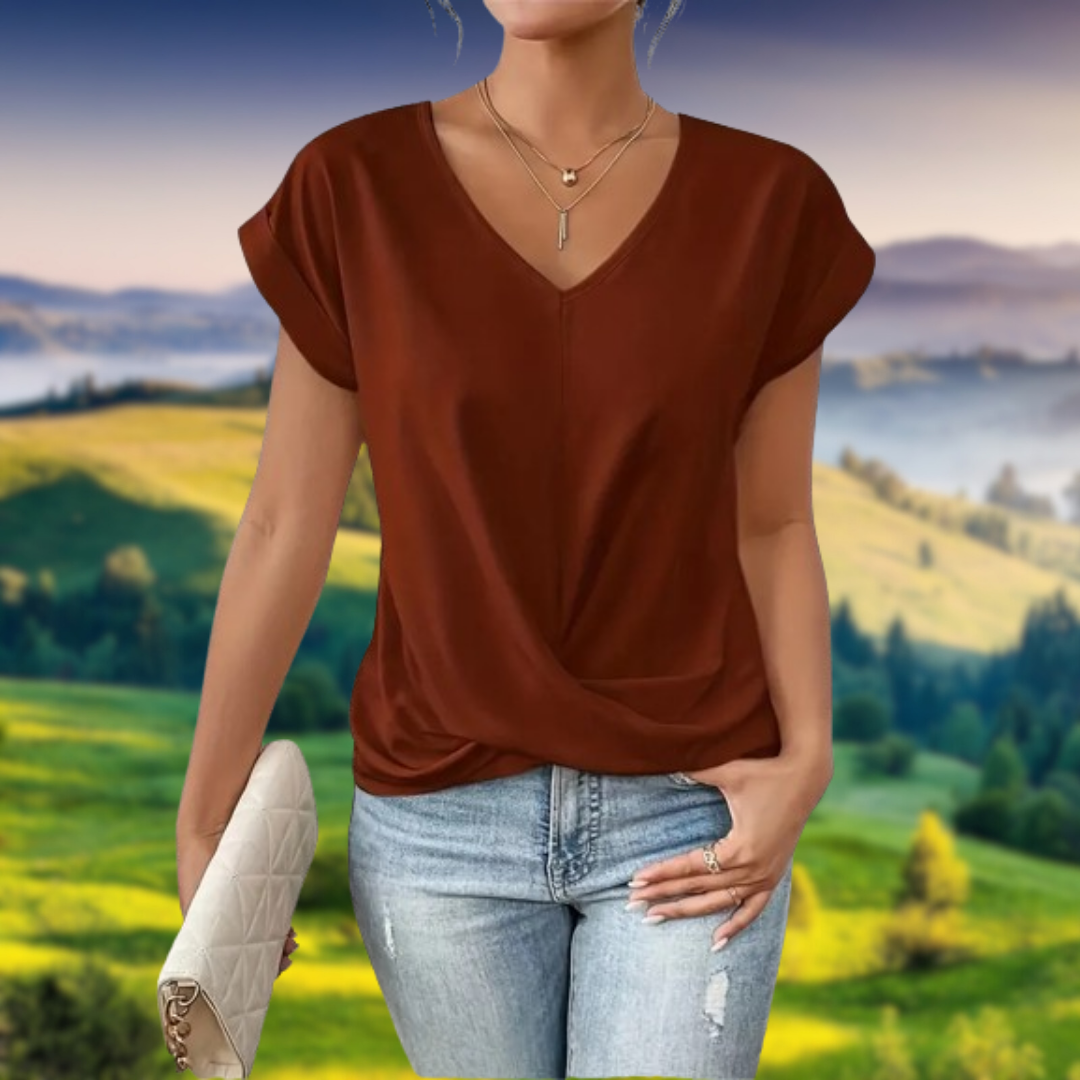 Emiliana™ | Camicetta con scollo a V
