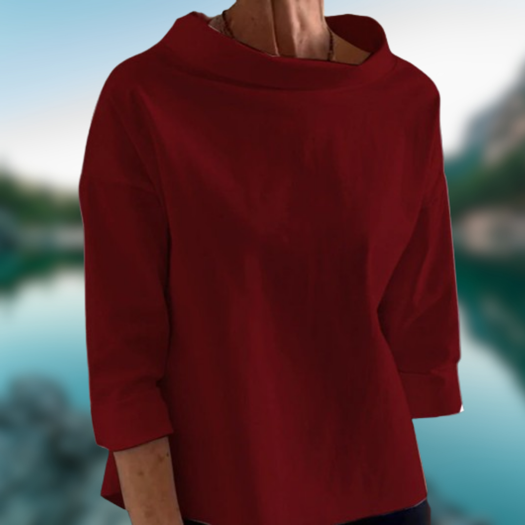 Miriam™ | Felpa casual con reverse