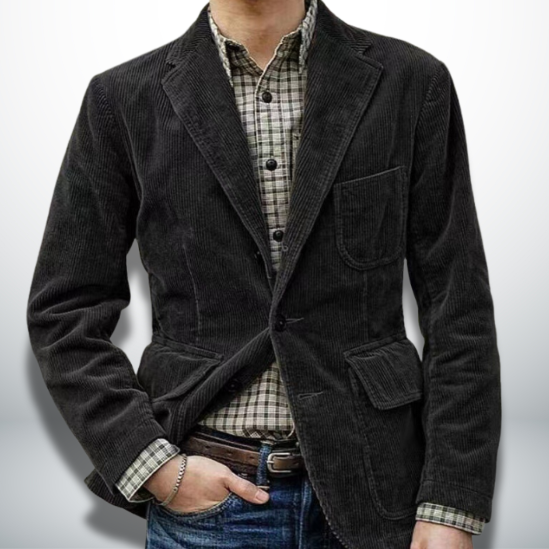 Emanuele™ | Giacca elegante con effetto velluto