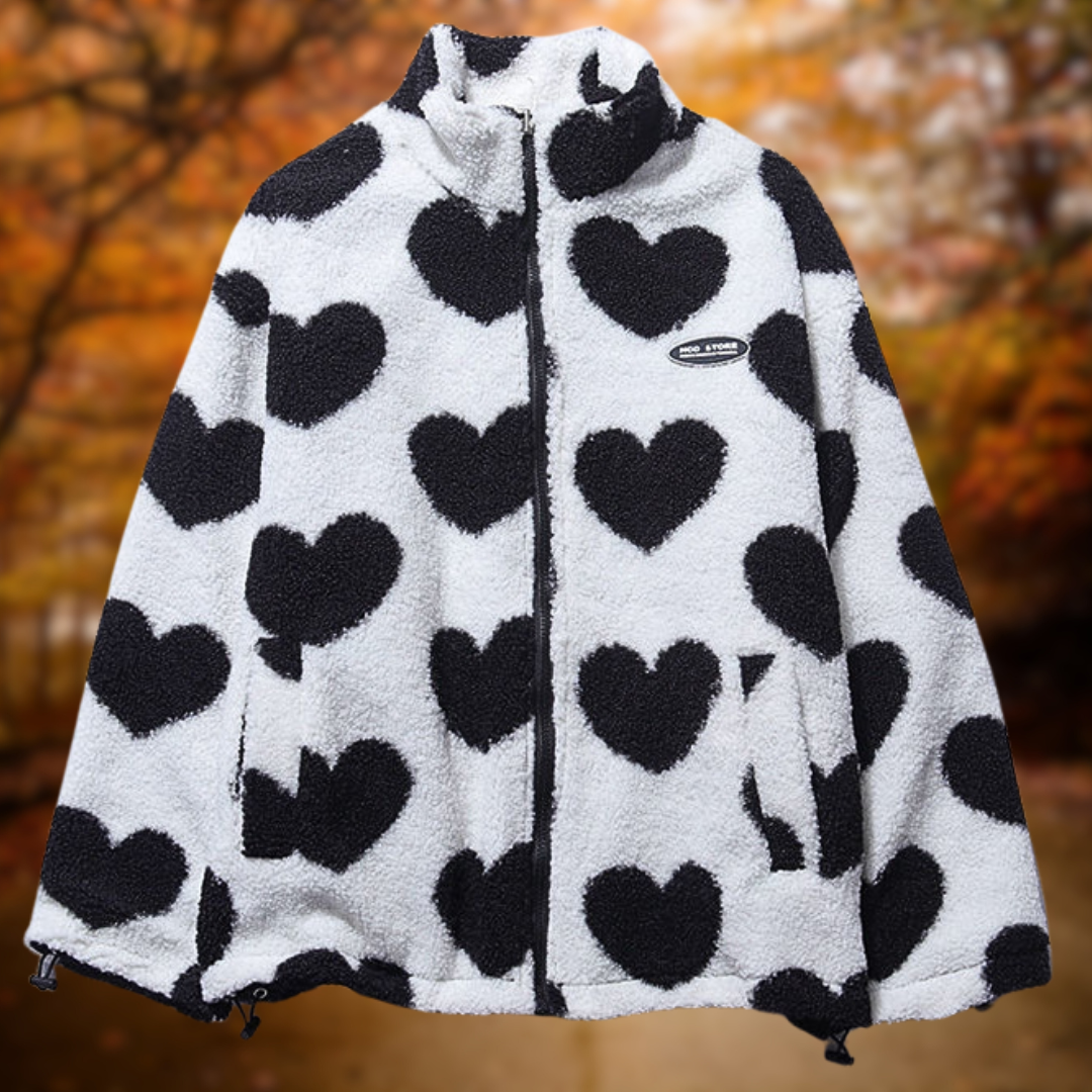 Miriana™ | Giacca calda double-face a cuori
