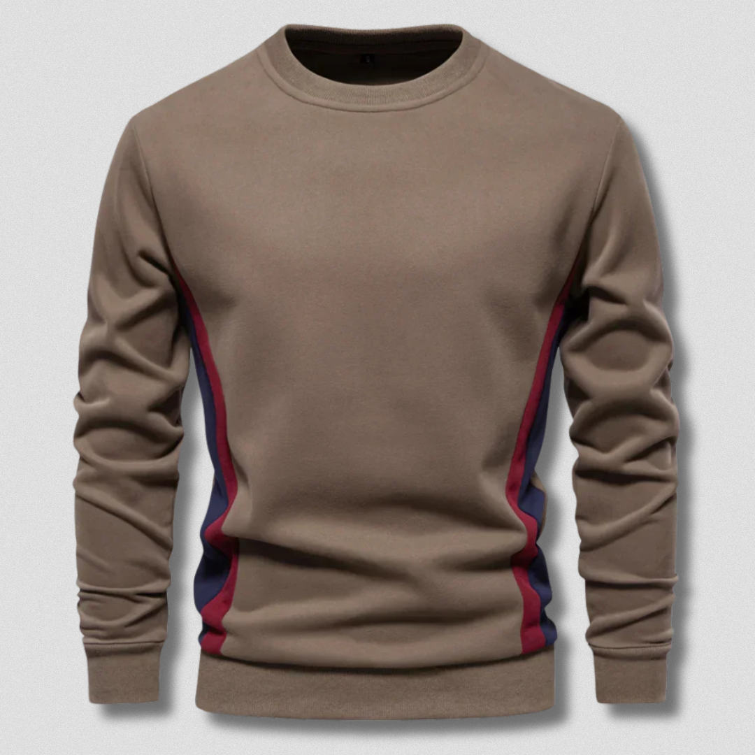 Romeo™ | Pullover artigianale casual con linea laterale