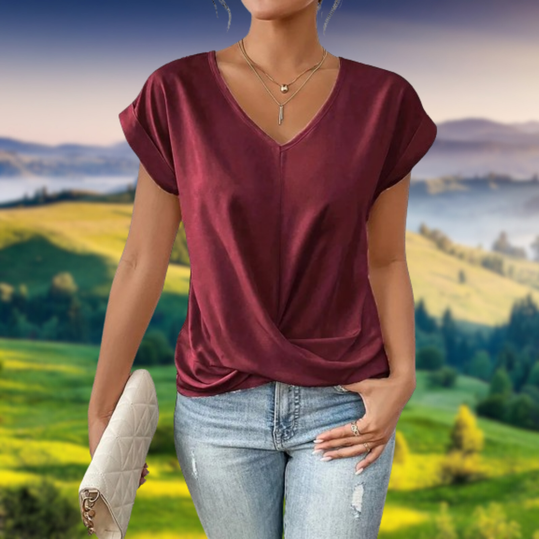 Emiliana™ | Camicetta con scollo a V