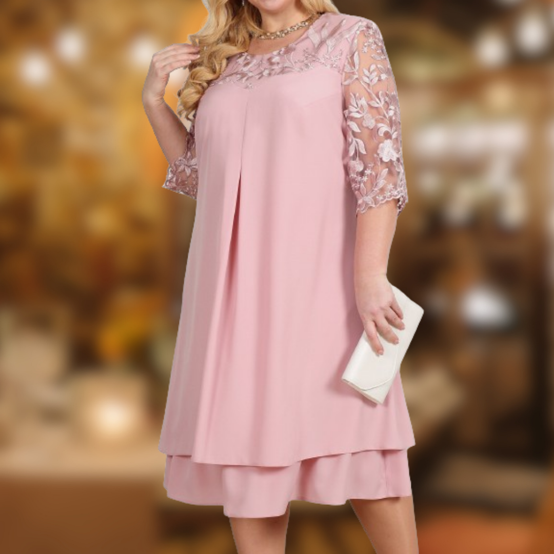 Astrid™ | Abito elegante ricamato