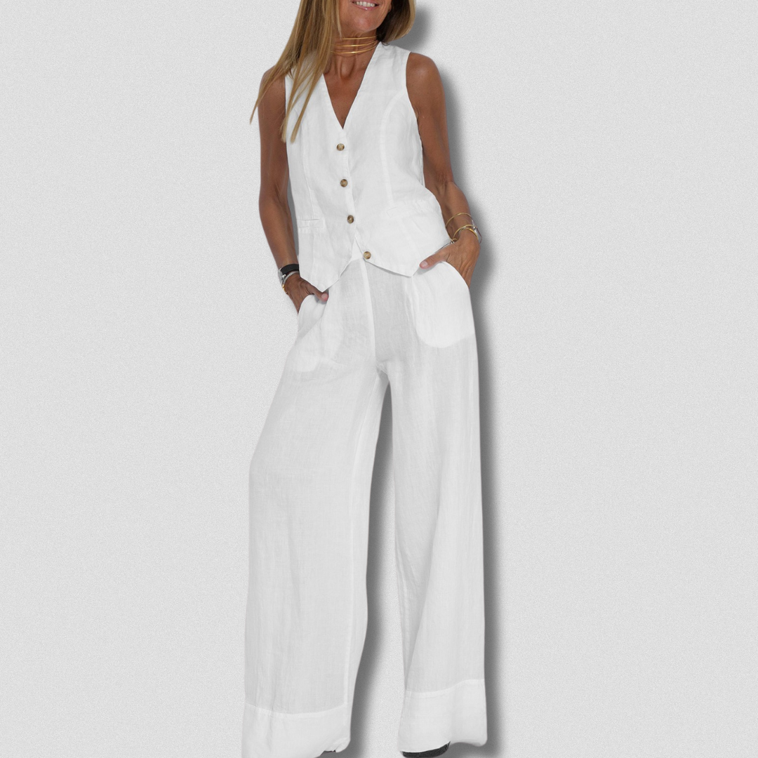 Delfina™ | Completo a due pezzi artigianale da donna