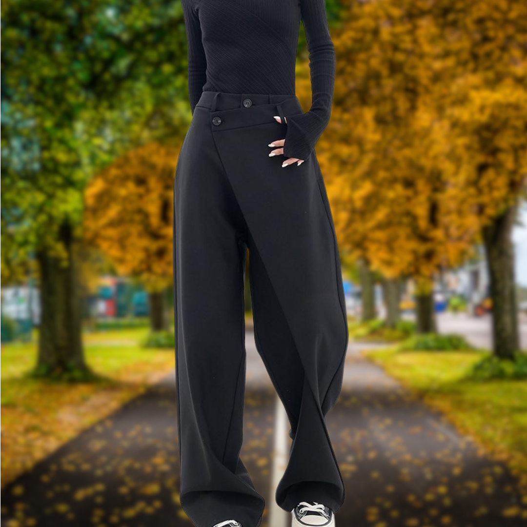 Matilde™ | Pantaloni asimmetrici a vita alta