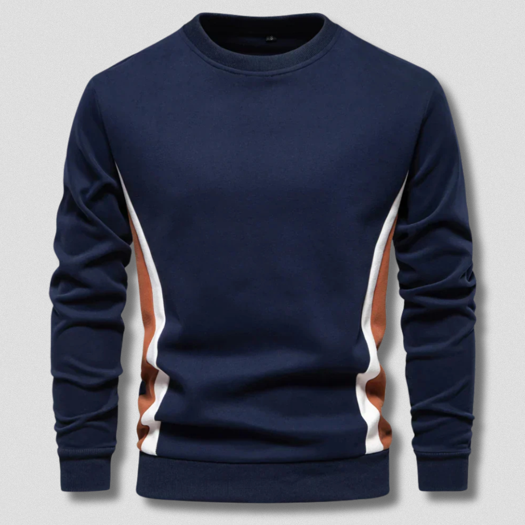 Romeo™ | Pullover artigianale casual con linea laterale