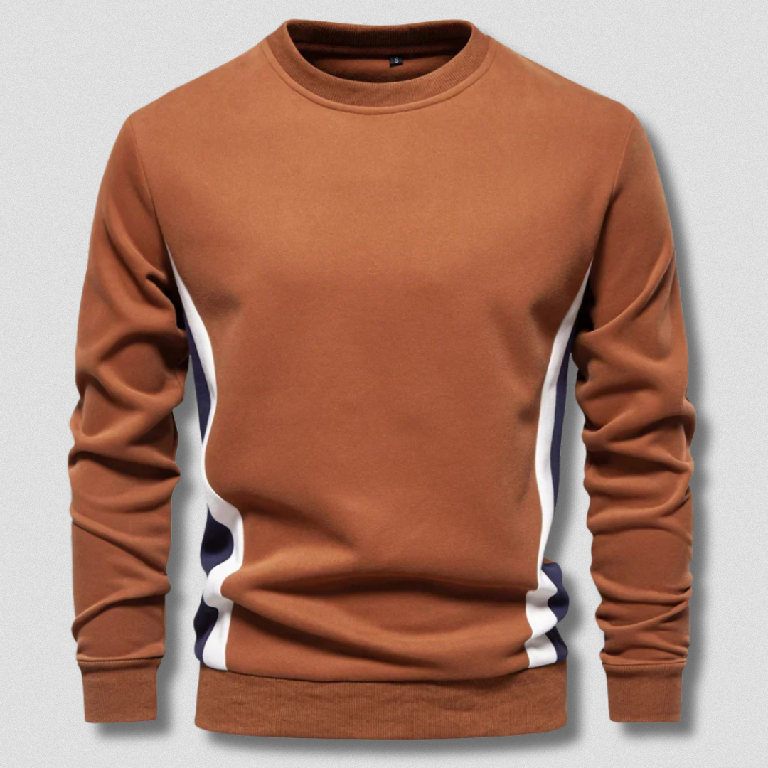 Romeo™ | Pullover artigianale casual con linea laterale
