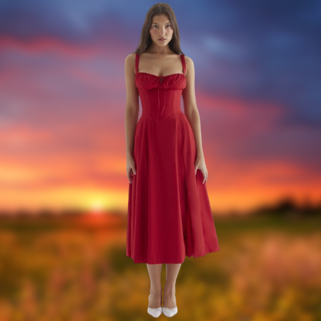 Carmen™ | Abito elegante da sera con spalline
