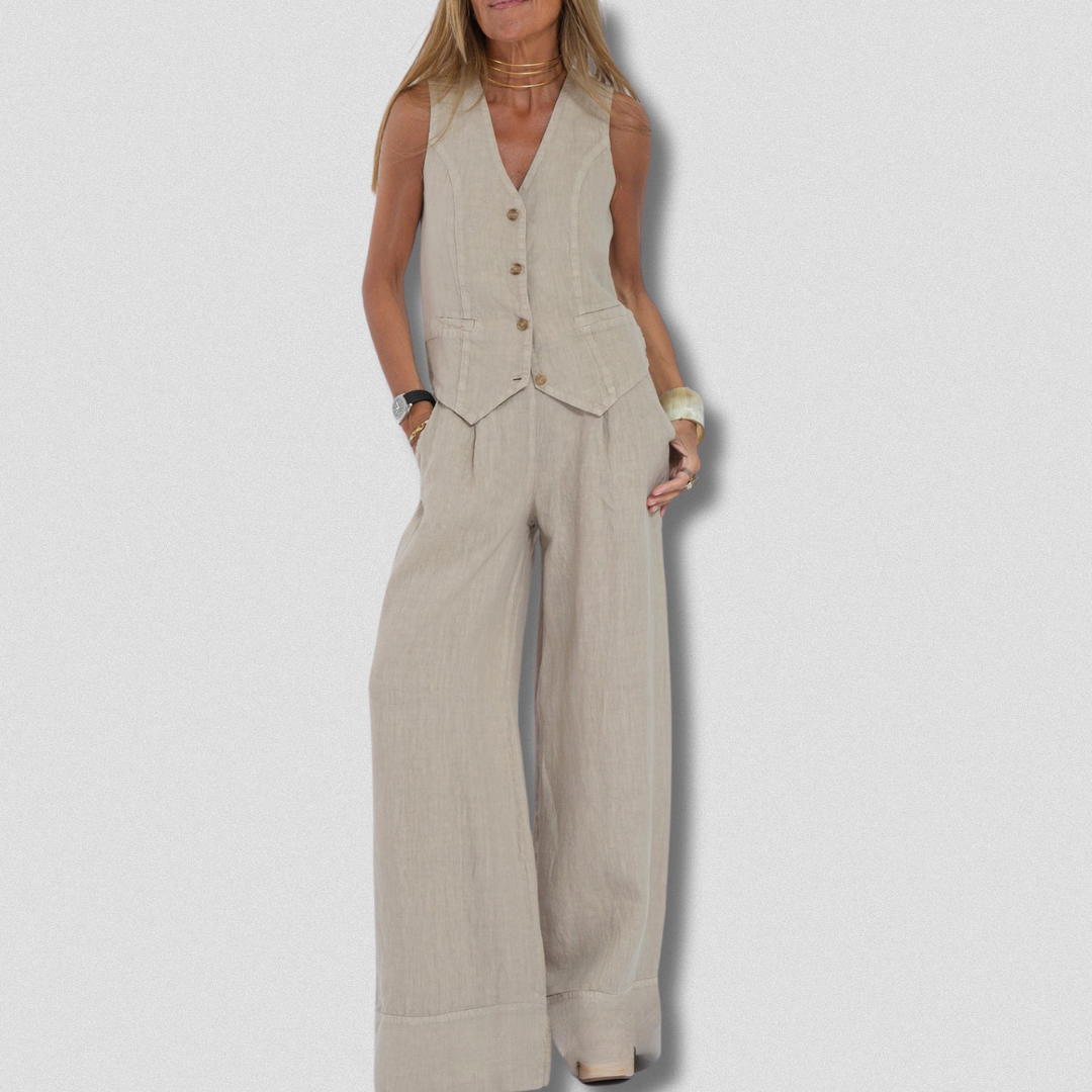 Delfina™ | Completo a due pezzi artigianale da donna