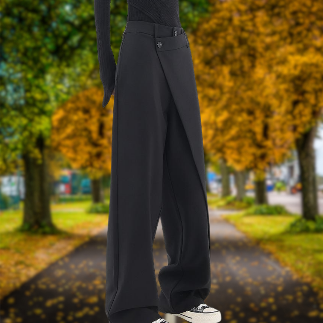 Matilde™ | Pantaloni asimmetrici a vita alta