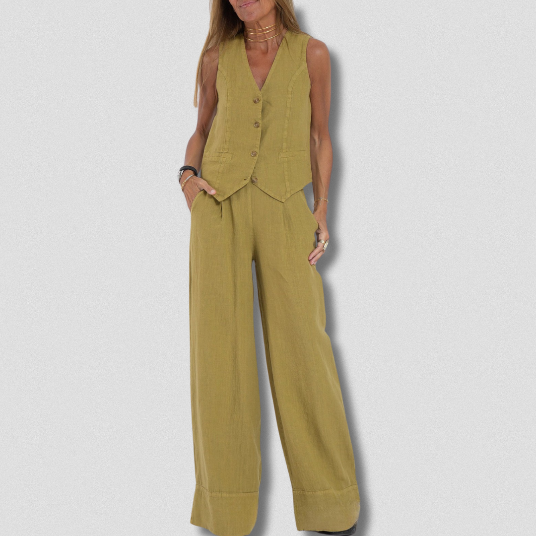 Delfina™ | Completo a due pezzi artigianale da donna