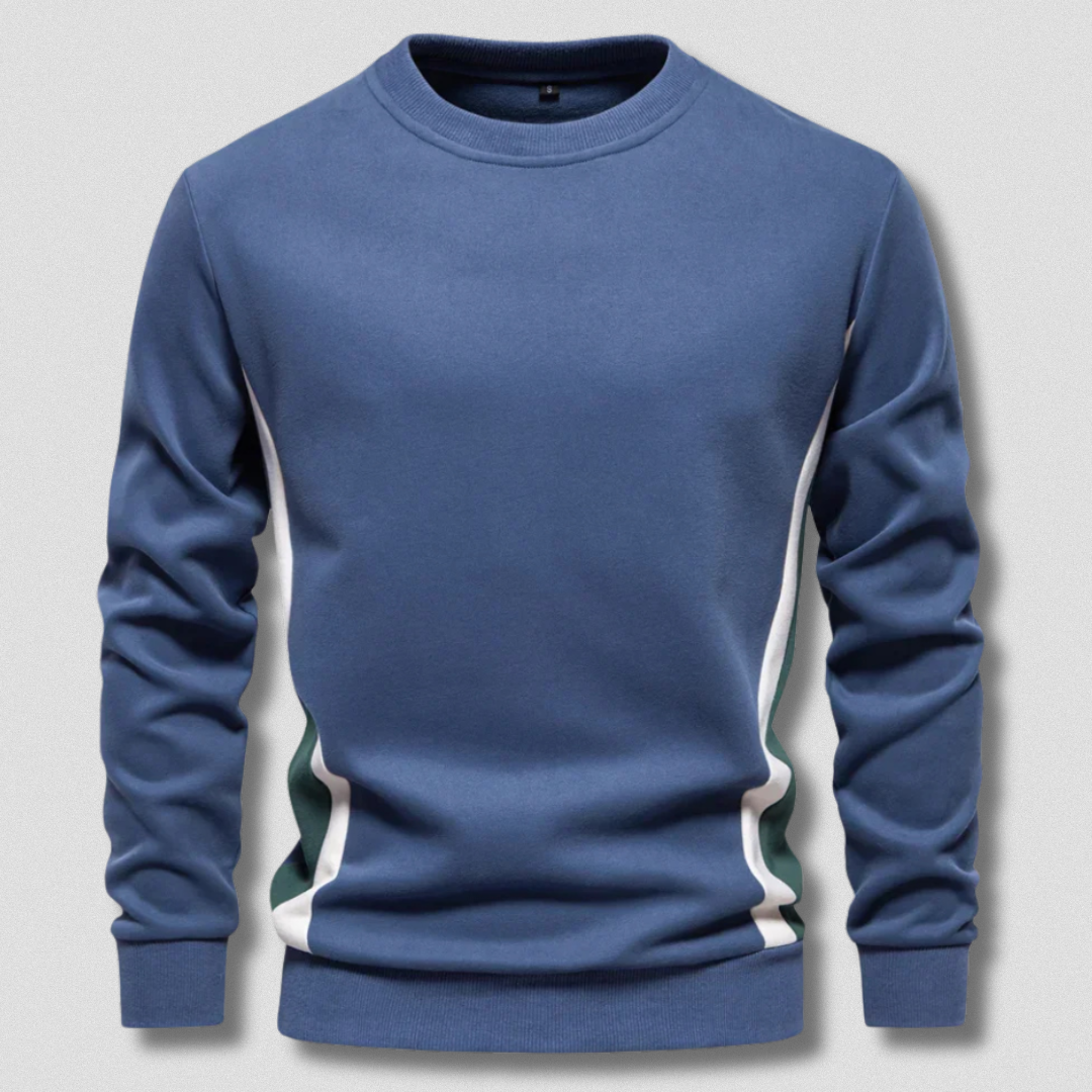Romeo™ | Pullover artigianale casual con linea laterale