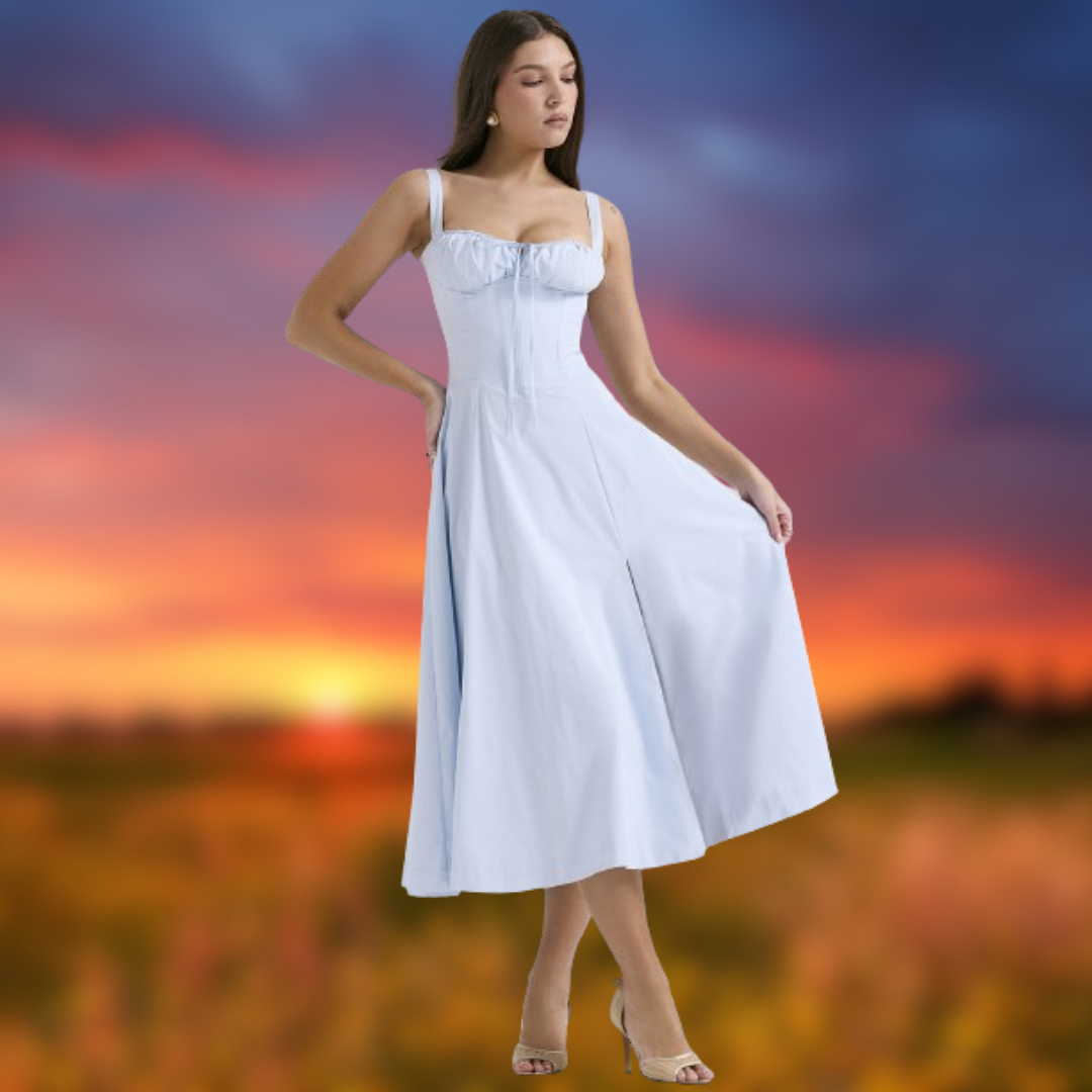 Carmen™ | Abito elegante da sera con spalline