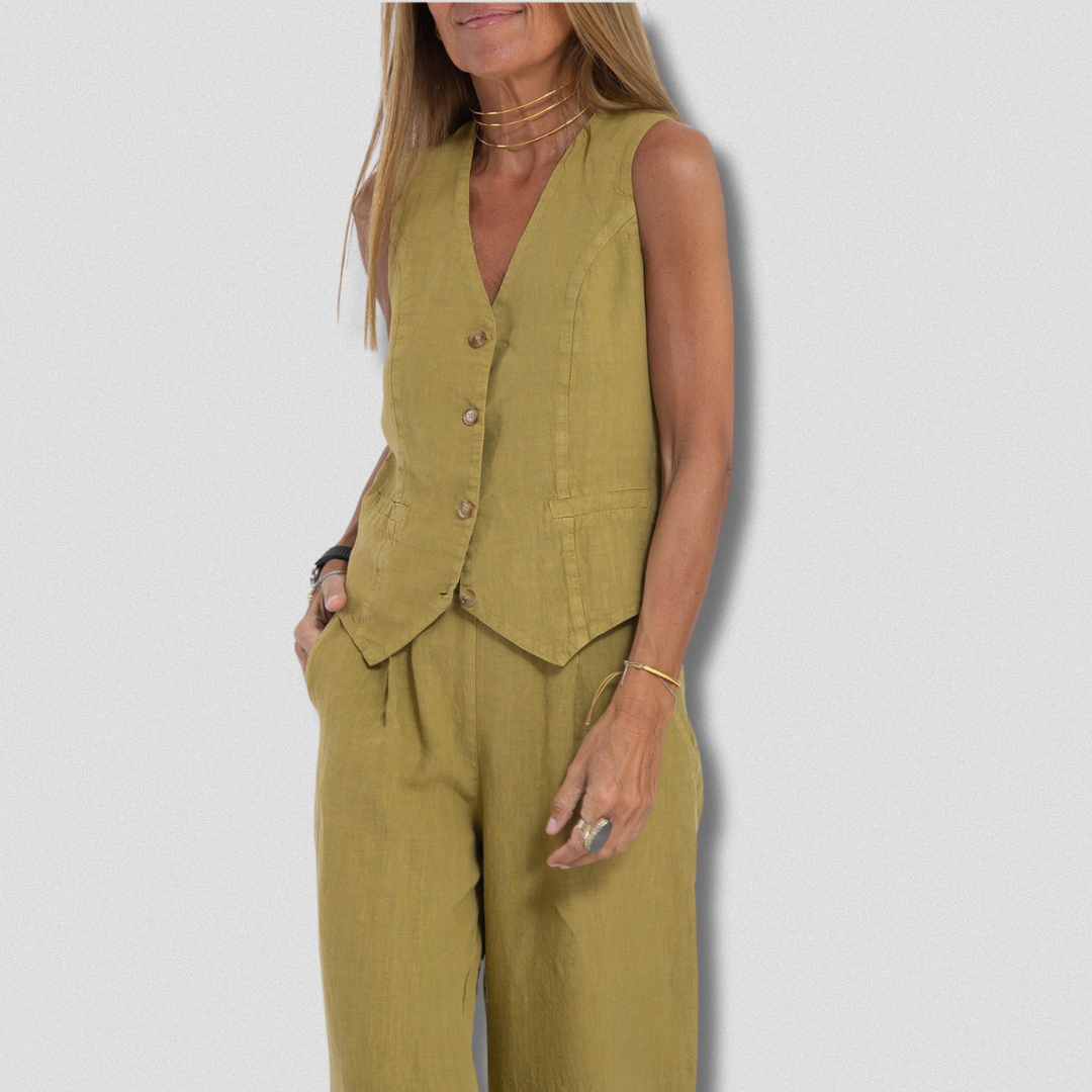 Delfina™ | Completo a due pezzi artigianale da donna