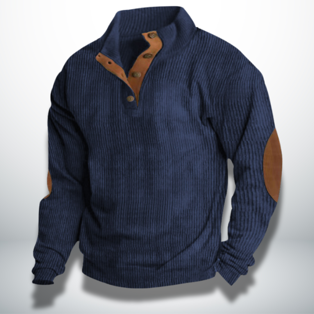 Ezra™ | Pullover da uomo ad effetto velluto