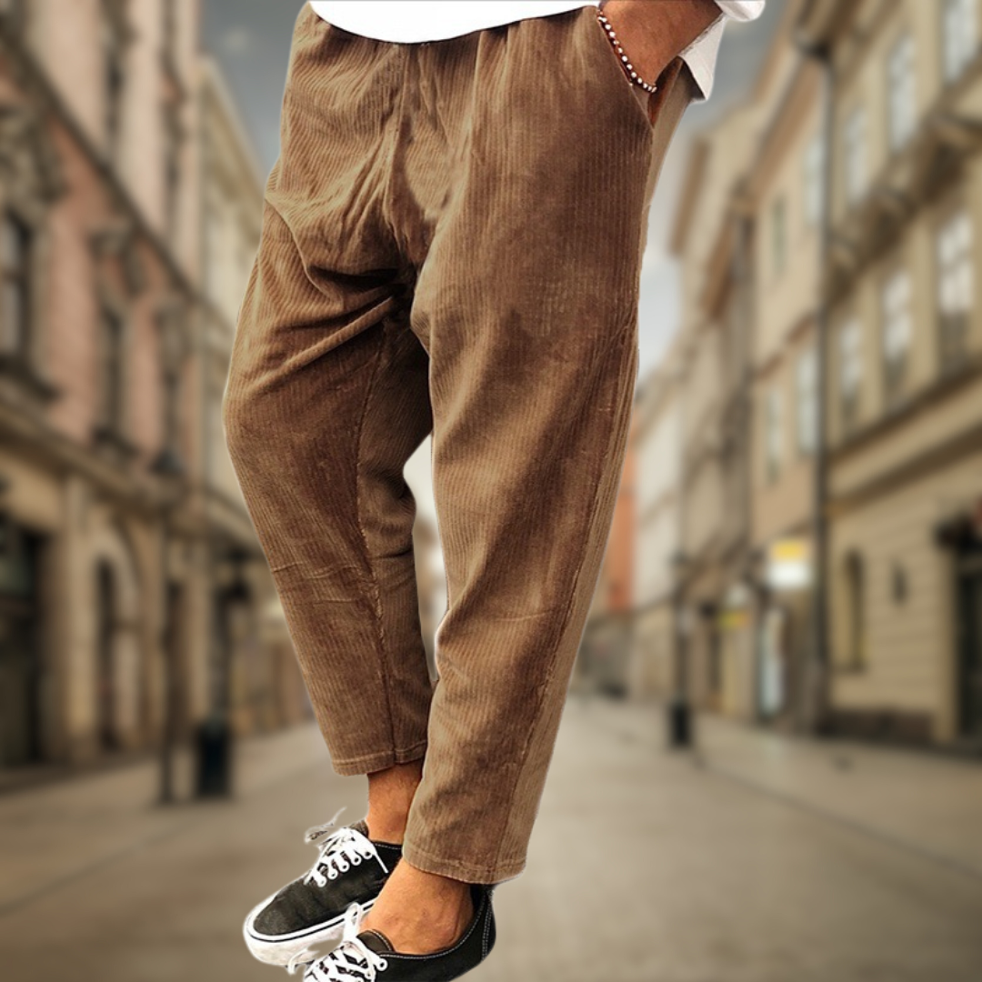 Domenico™ | Pantalone da uomo ad effetto vellutato