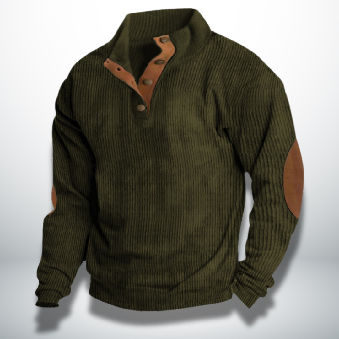 Ezra™ | Pullover da uomo ad effetto velluto