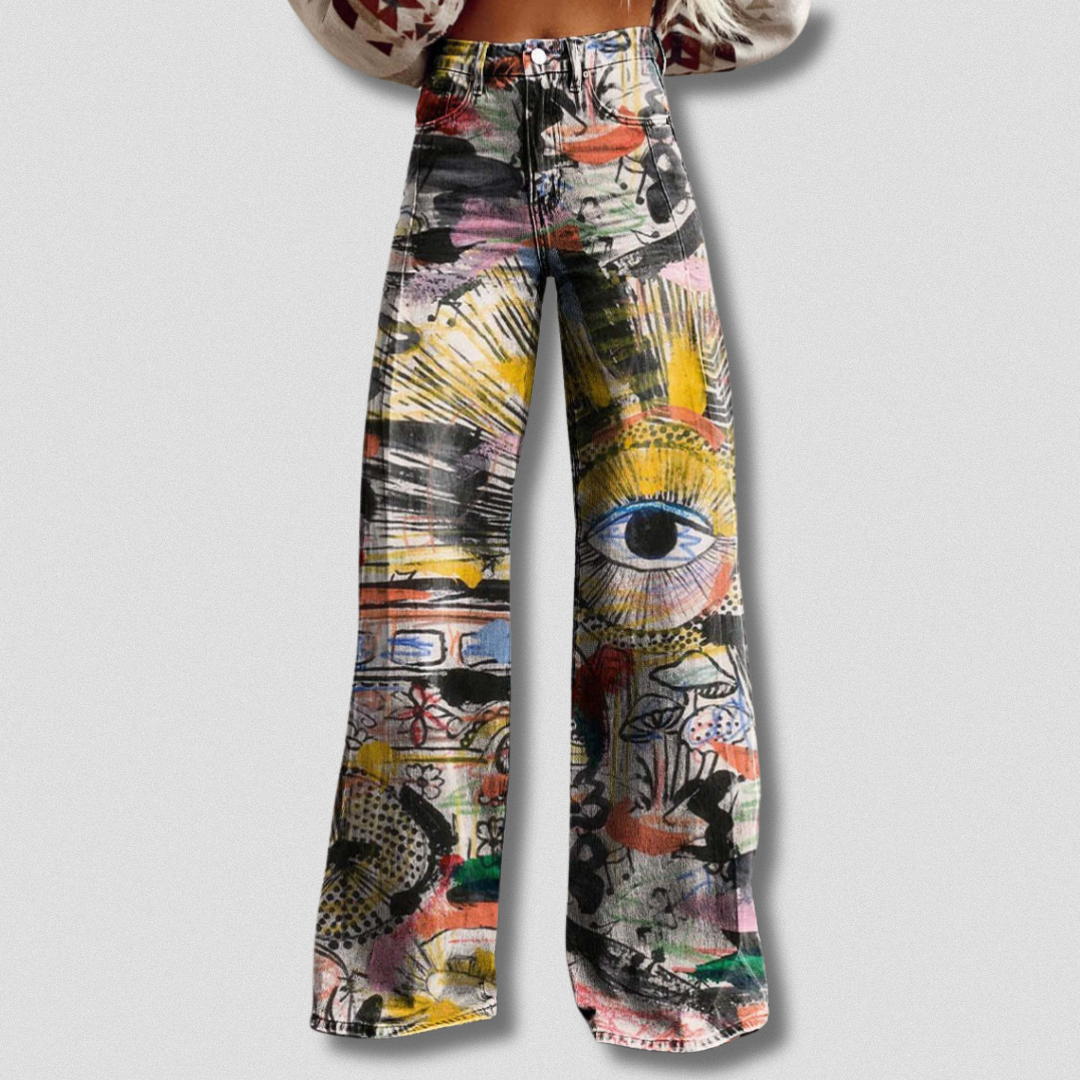 Antonia™ | Pantalone retrò a gamba larga